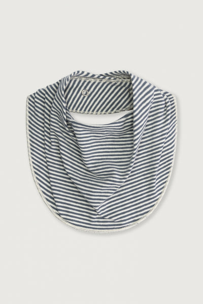 Baby Bib | Blue Gray - Cream