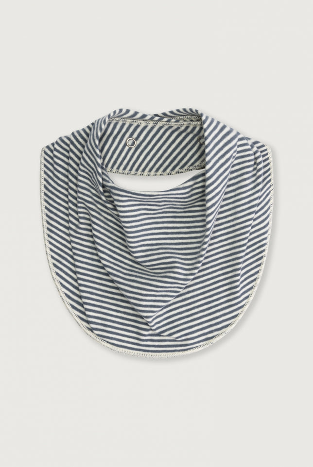 Baby Bib | Blue Gray - Cream
