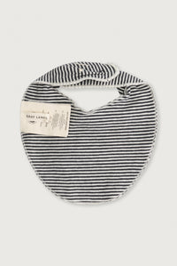 Baby Bib | Nearly Black - Cream