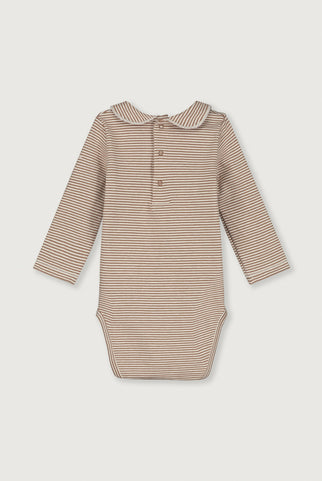 Baby Collar Onesie | Biscuit - Cream