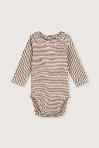 Baby Collar Onesie | Biscuit - Cream