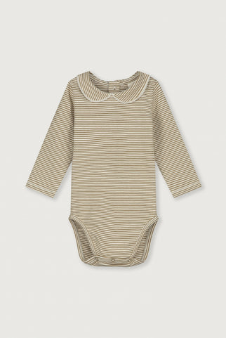 Baby Collar Onesie | Peanut - Cream