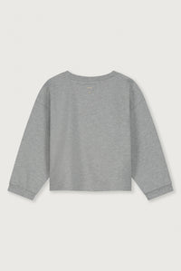 Cropped Sweatshirt | Grey Melange