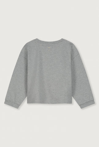 Cropped Sweatshirt | Grey Melange