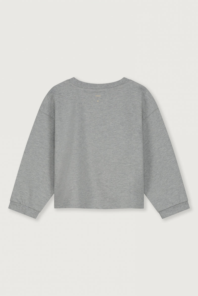 Cropped Sweatshirt | Grey Melange