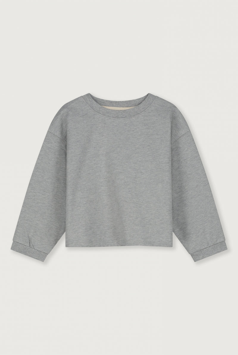 Cropped Sweatshirt | Grey Melange