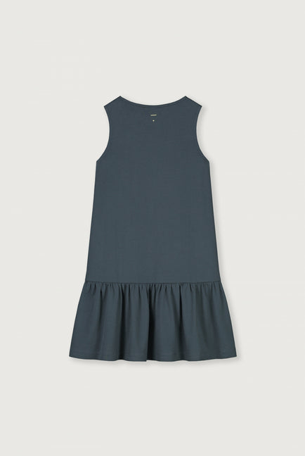 Frill Dress | Blue Grey