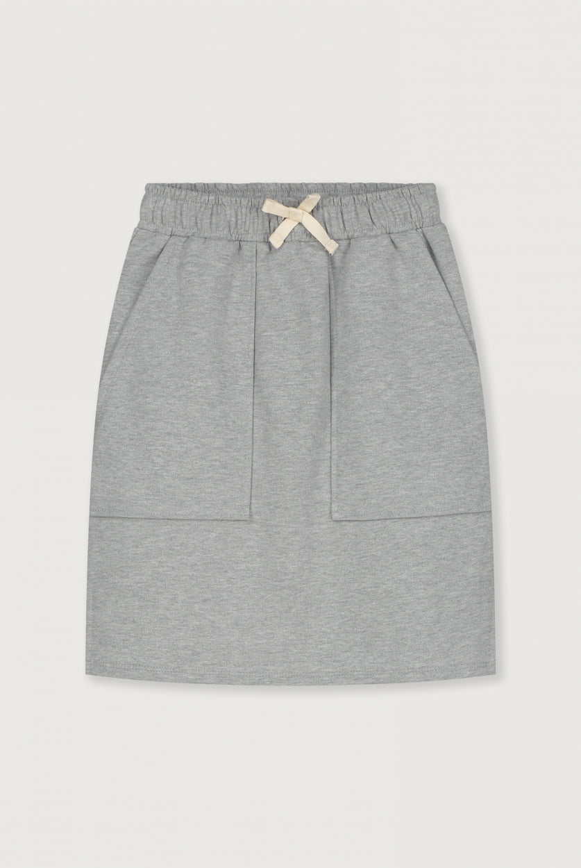 Midi Skirt Grey Melange