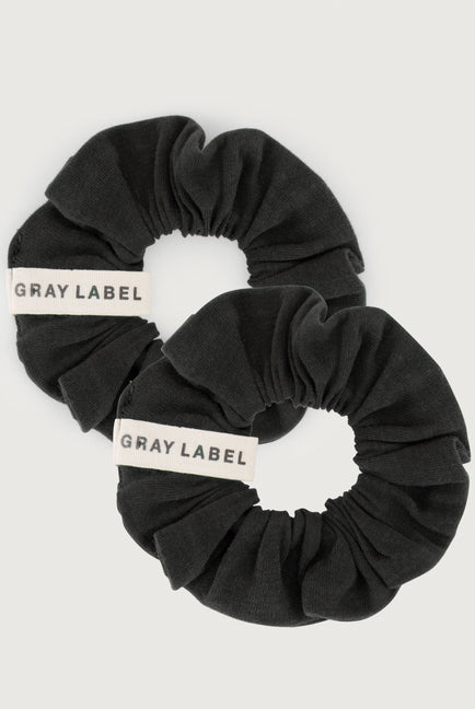 Scrunchies 2er-pack | Nearly Black