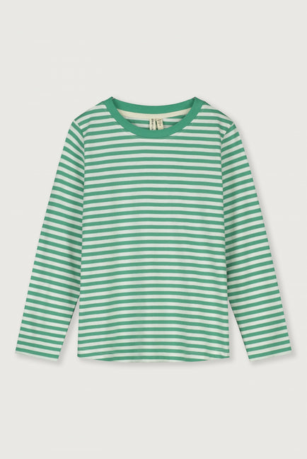 L/S T-Shirt | Bright Green - Off White