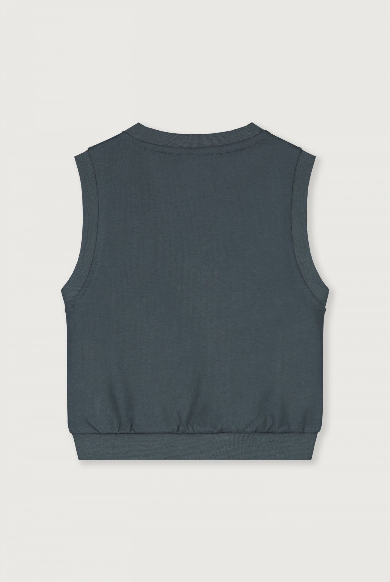 V-Neck Spencer | Blue Grey