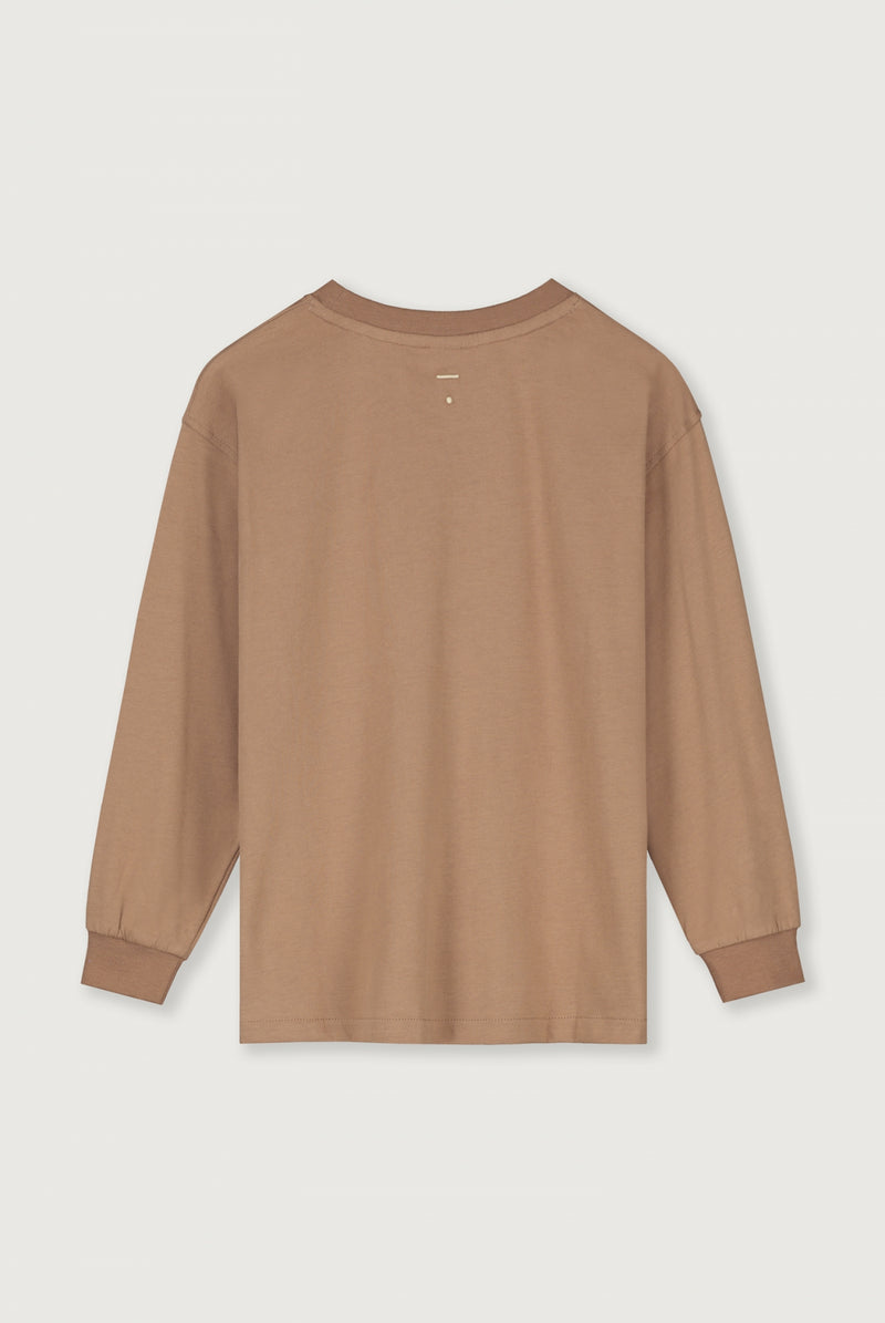 Oversized L/S Tee | Biscuit