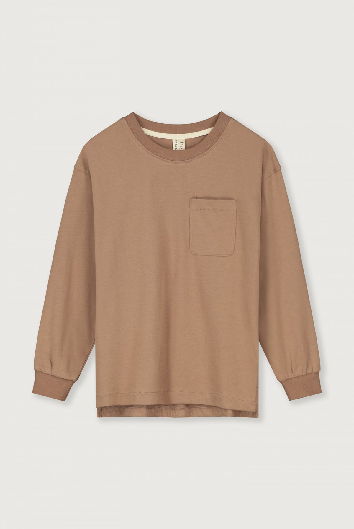 Oversized T-shirt met lange mouwen | Biscuit