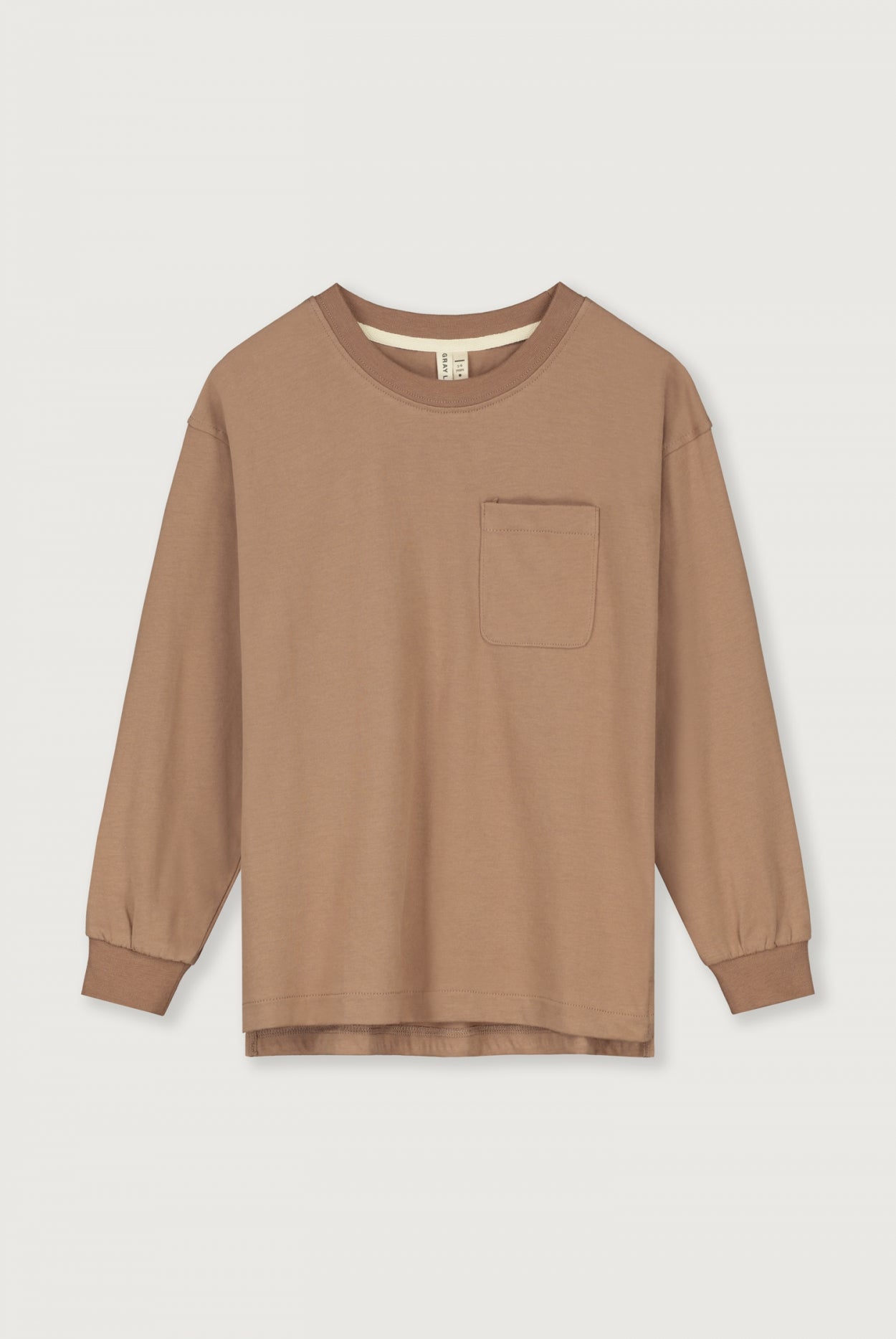 Oversized T-shirt met lange mouwen | Biscuit