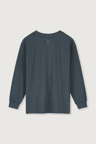 Übergroßes L/S T-Shirt | Blue Grey