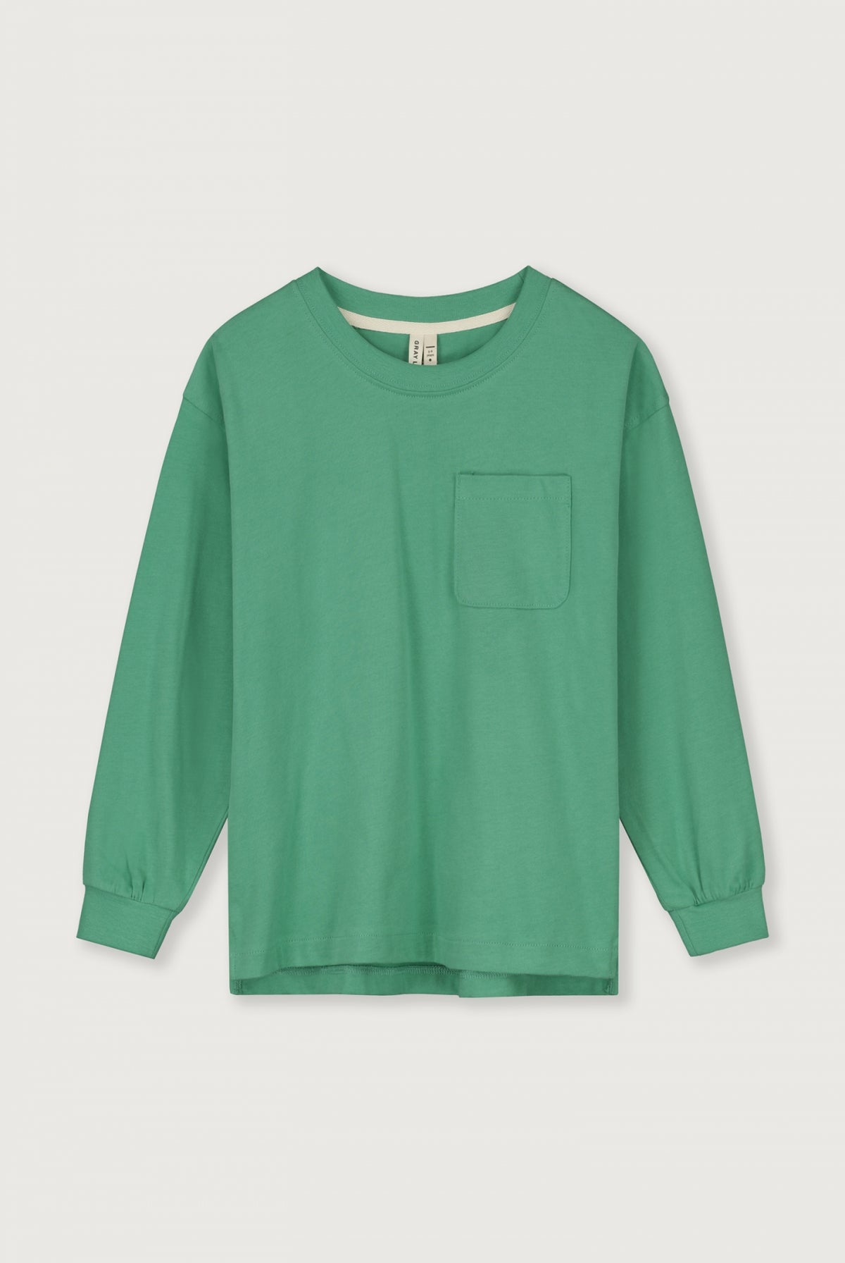 Oversized L/S Tee GOTS | Bright Green