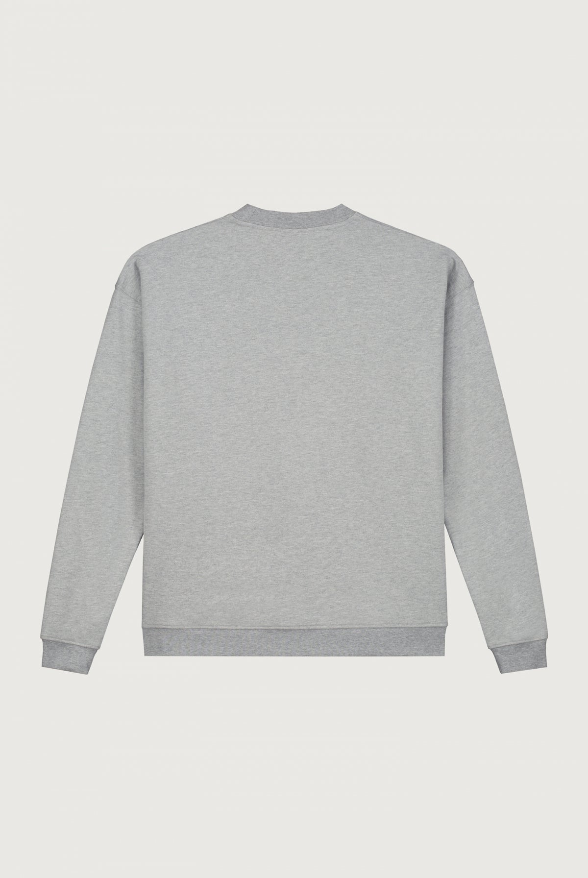 Adult Dropped Shoulder Sweater | Grey Melange