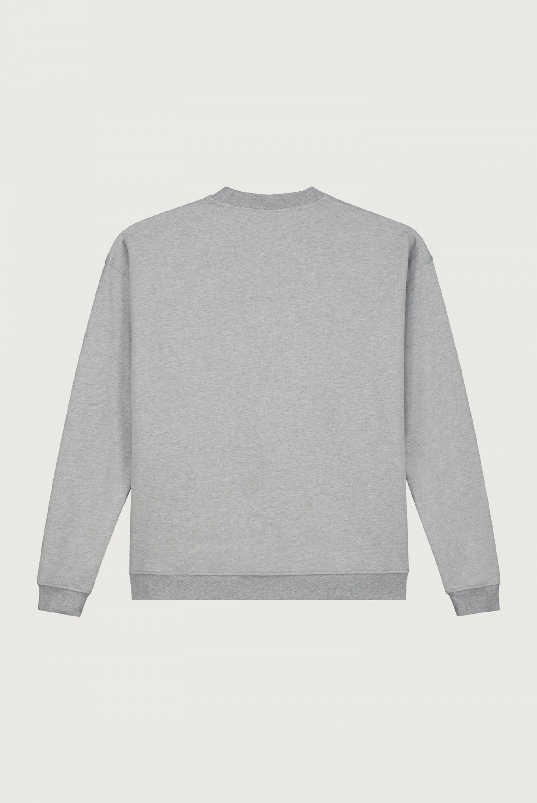 Adult Dropped Shoulder Sweater | Grey Melange