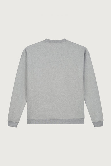 Adult Dropped Shoulder Sweater | Grey Melange