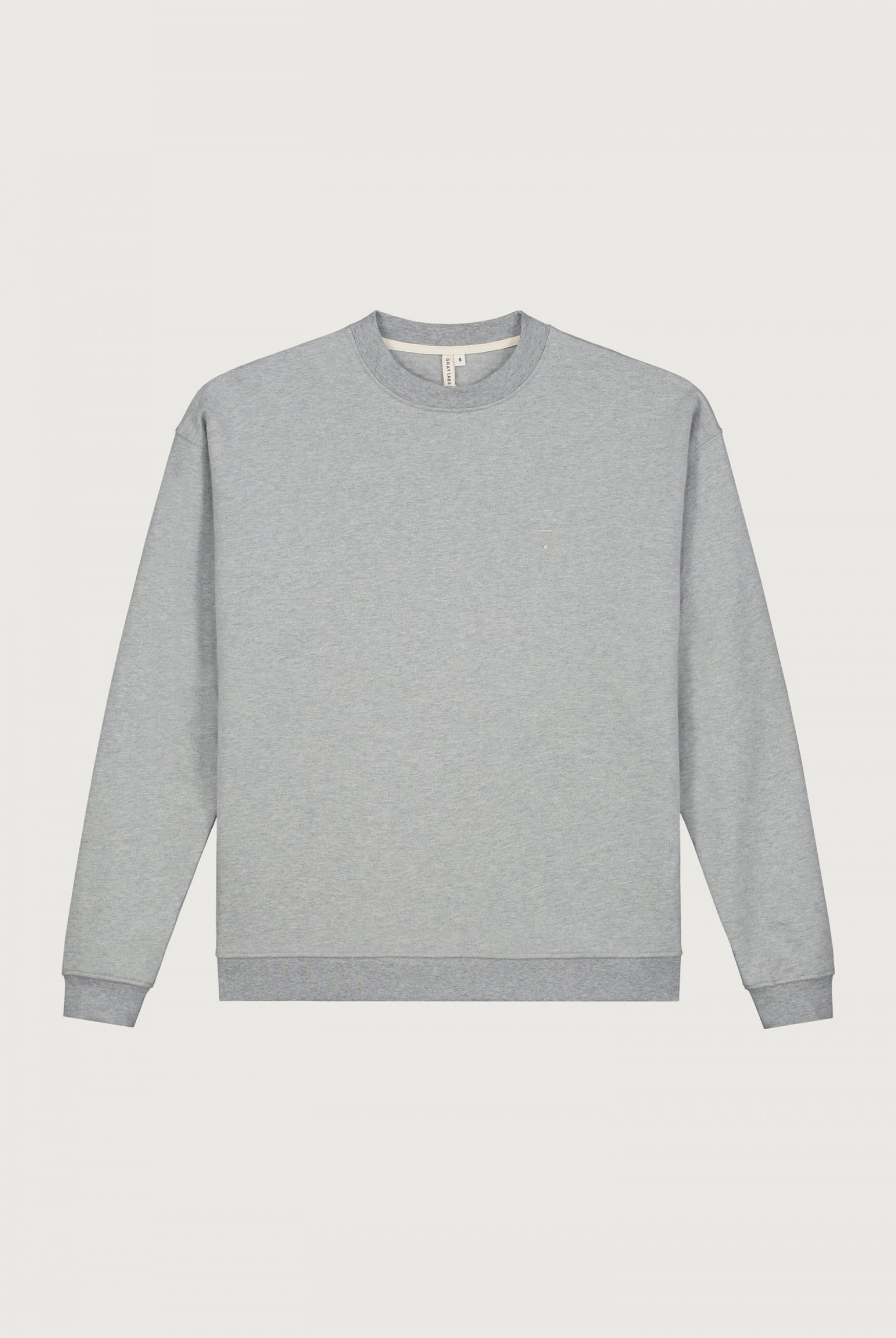 Adult Dropped Shoulder Sweater | Grey Melange