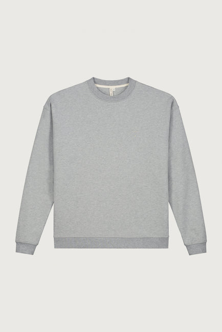 Adult Dropped Shoulder Sweater | Grey Melange