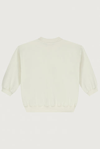 Baby Dropped Shoulder Sweater | Cream
