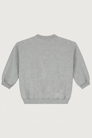 Baby Dropped-Shoulder-Pulli | Gray Melange