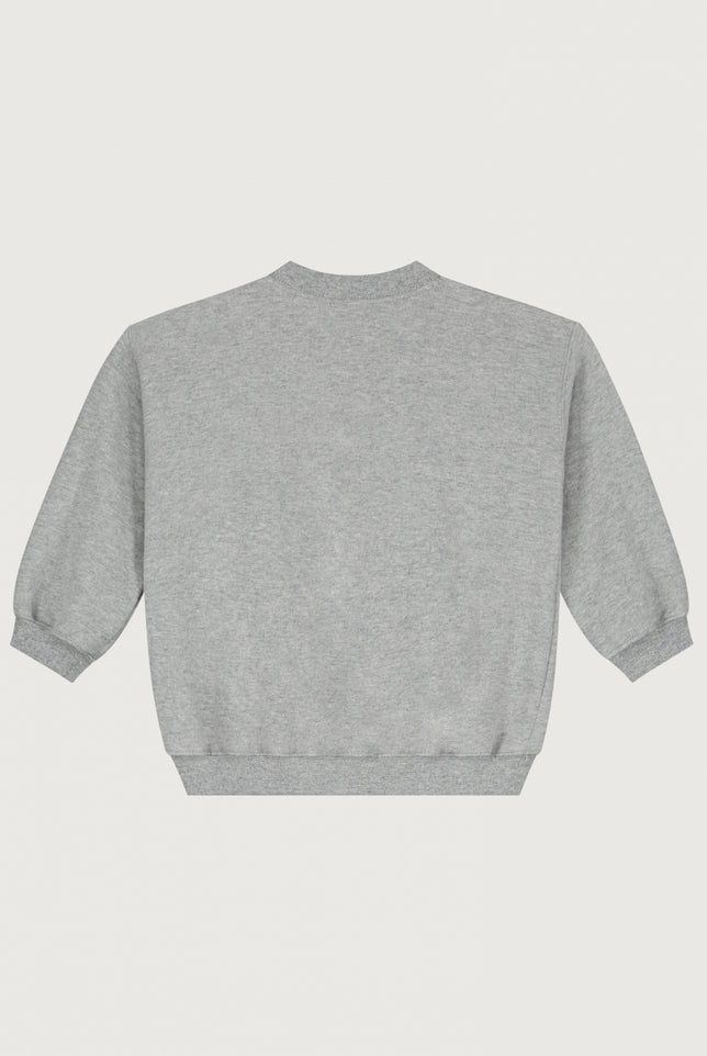 Baby Dropped-Shoulder-Pulli | Gray Melange