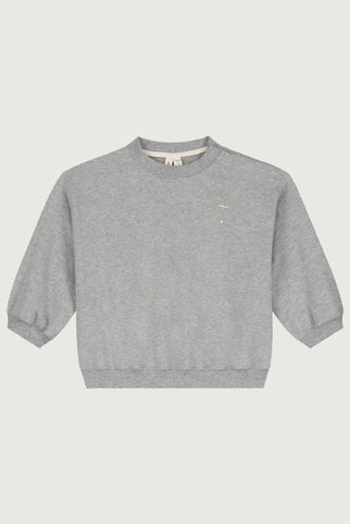 Baby Dropped-Shoulder-Pulli | Gray Melange