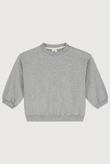 Baby Dropped-Shoulder-Pulli | Gray Melange