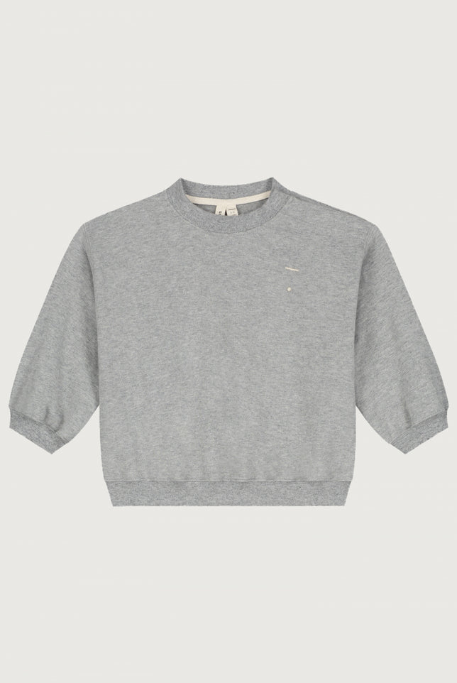 Baby Dropped-Shoulder-Pulli | Gray Melange