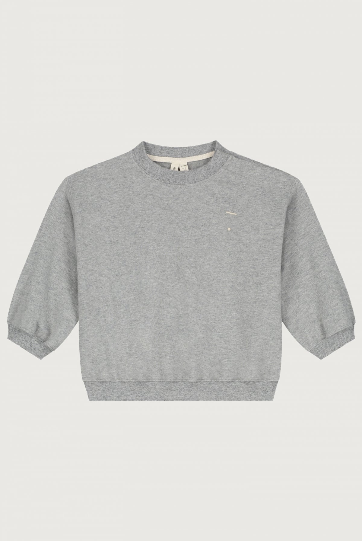Baby Dropped-Shoulder-Pulli | Gray Melange