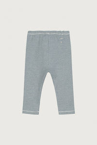 Baby Leggings | Blue Gray - Cream