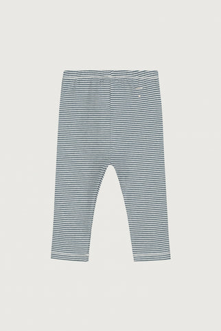 Baby Leggings | Blue Gray - Cream