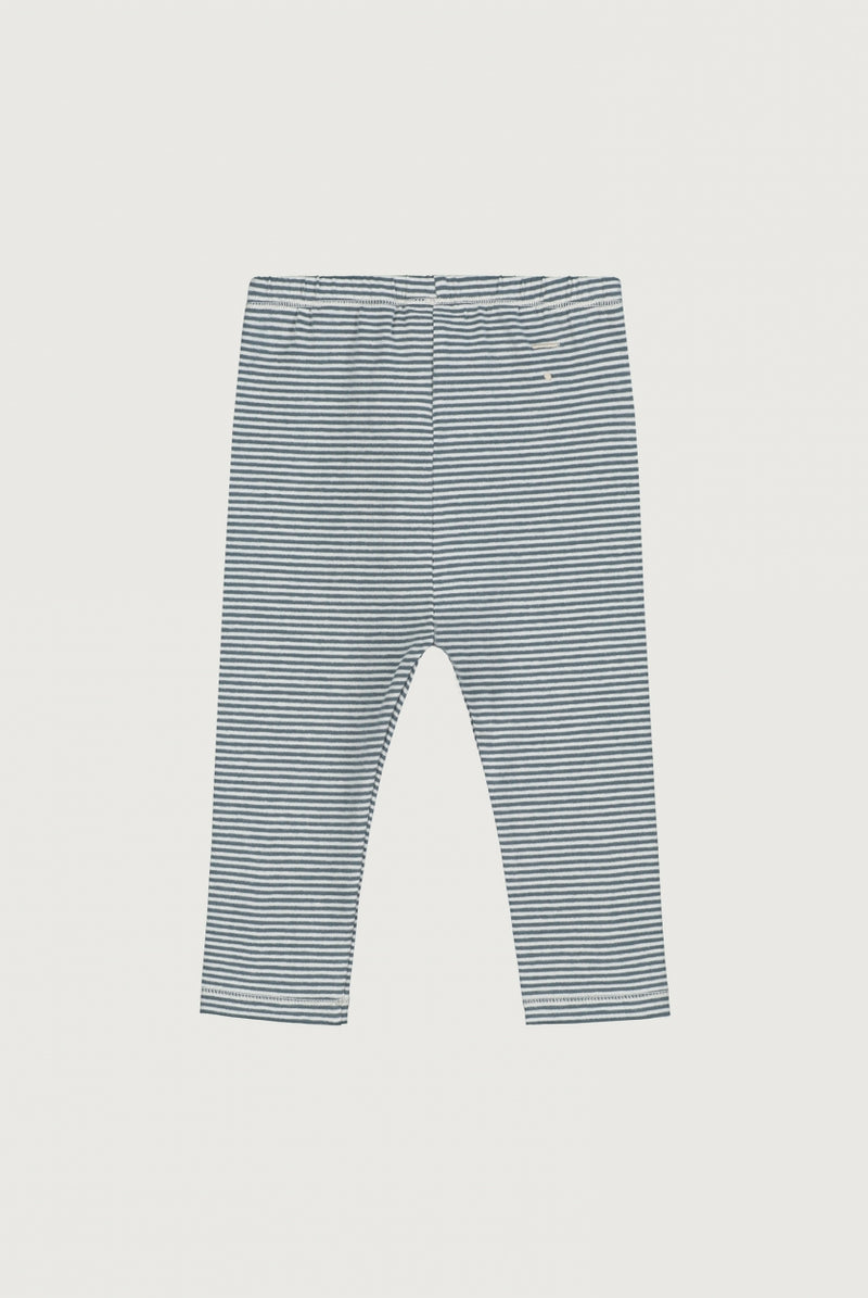 Baby Leggings | Blue Gray - Cream
