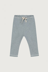 Baby Leggings | Blue Gray - Cream