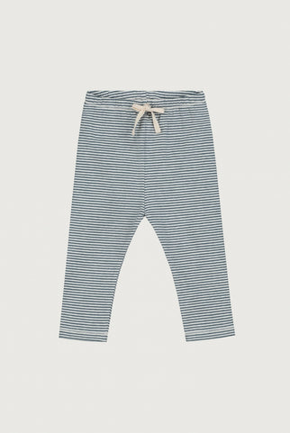 Baby Leggings | Blue Gray - Cream