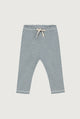 Baby Leggings | Blue Gray - Cream