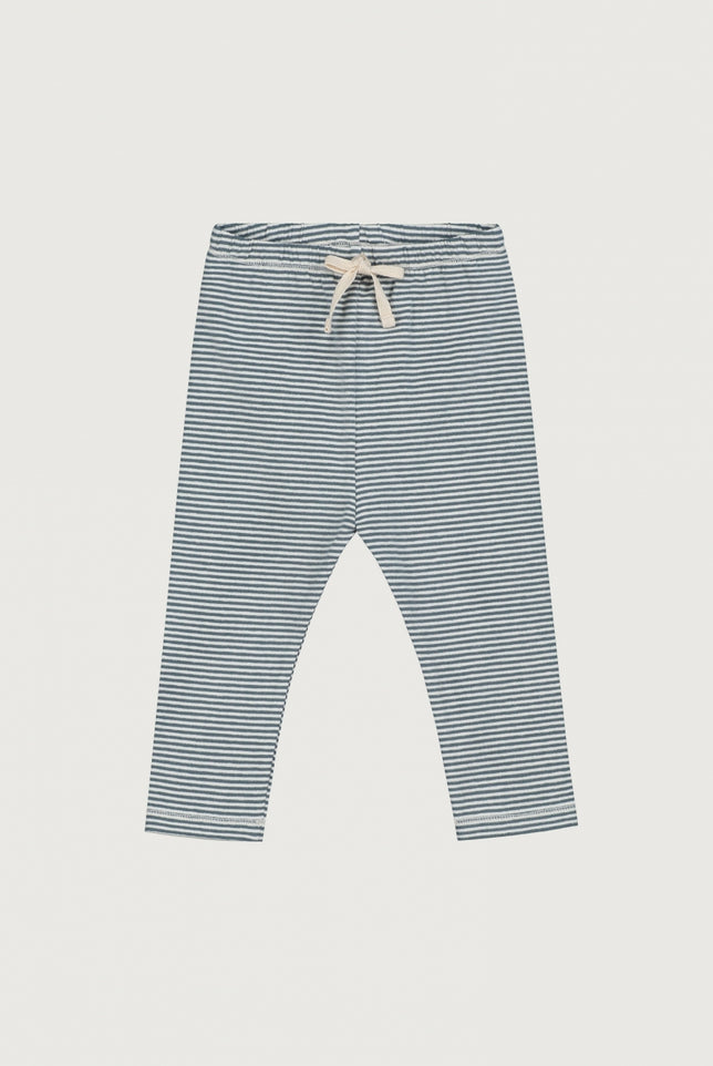 Baby Leggings | Blue Gray - Cream