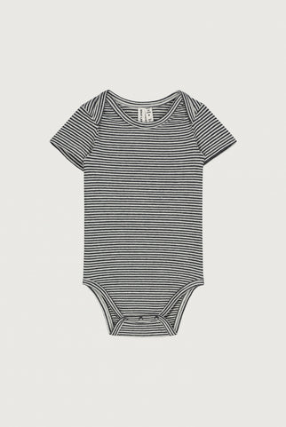 Baby Romper | Nearly Black - Cream