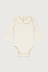 Baby Body mit Kragen | Cream