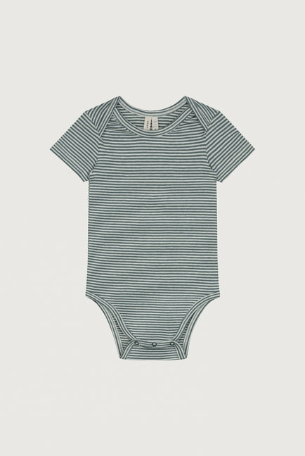 Baby Onesie | Blue Grey - Cream