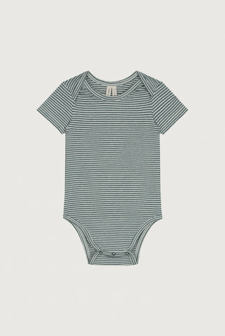 Baby Onesie | Blue Grey - Cream