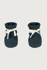 Baby Ribbed Booties | Blue Gray