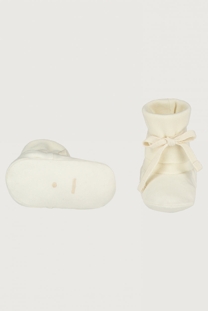 Newborn Booties | Cream
