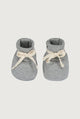 Baby Ribbed Booties | Gray Melange