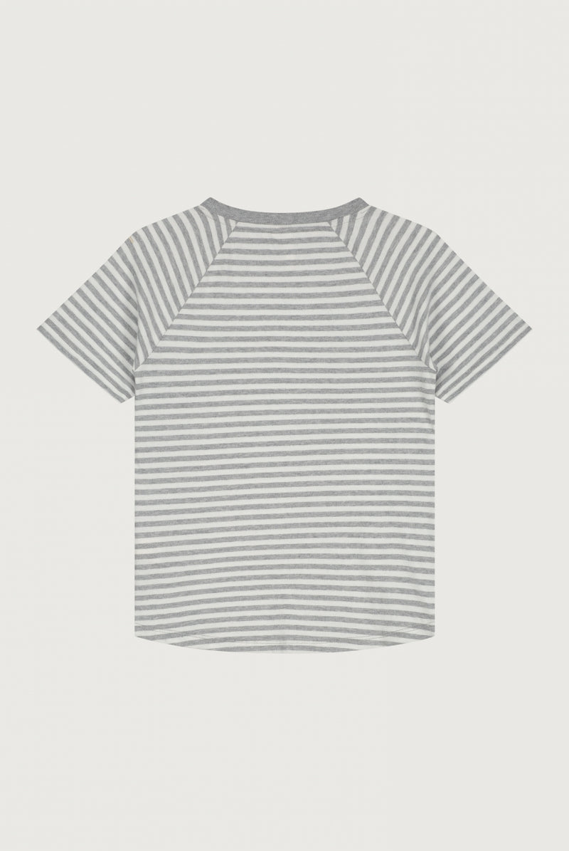 Crewneck Tee | Grey Melange - Off White