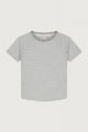 Crewneck T-Shirt | Grey Melange - Off White