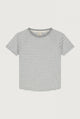 Crewneck Tee | Grey Melange - Off White