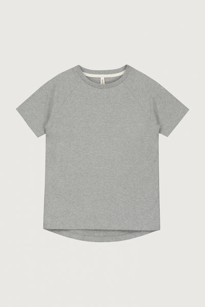 Crewneck T-shirt | Gray Melange